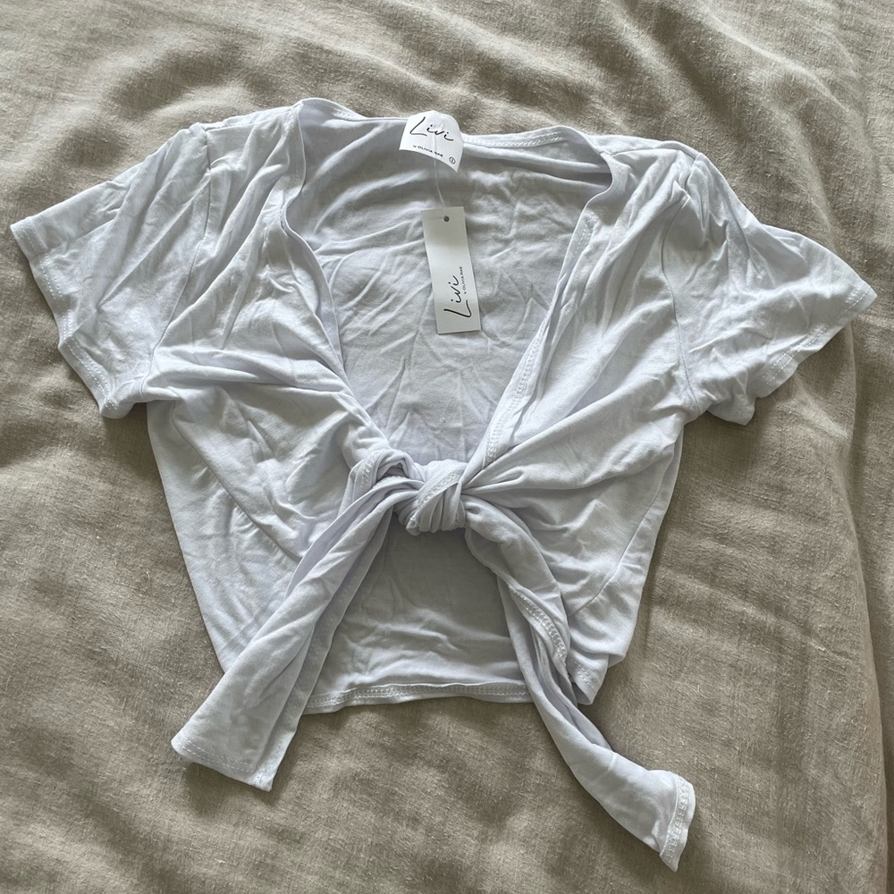 Olivia Rae wrap crop top